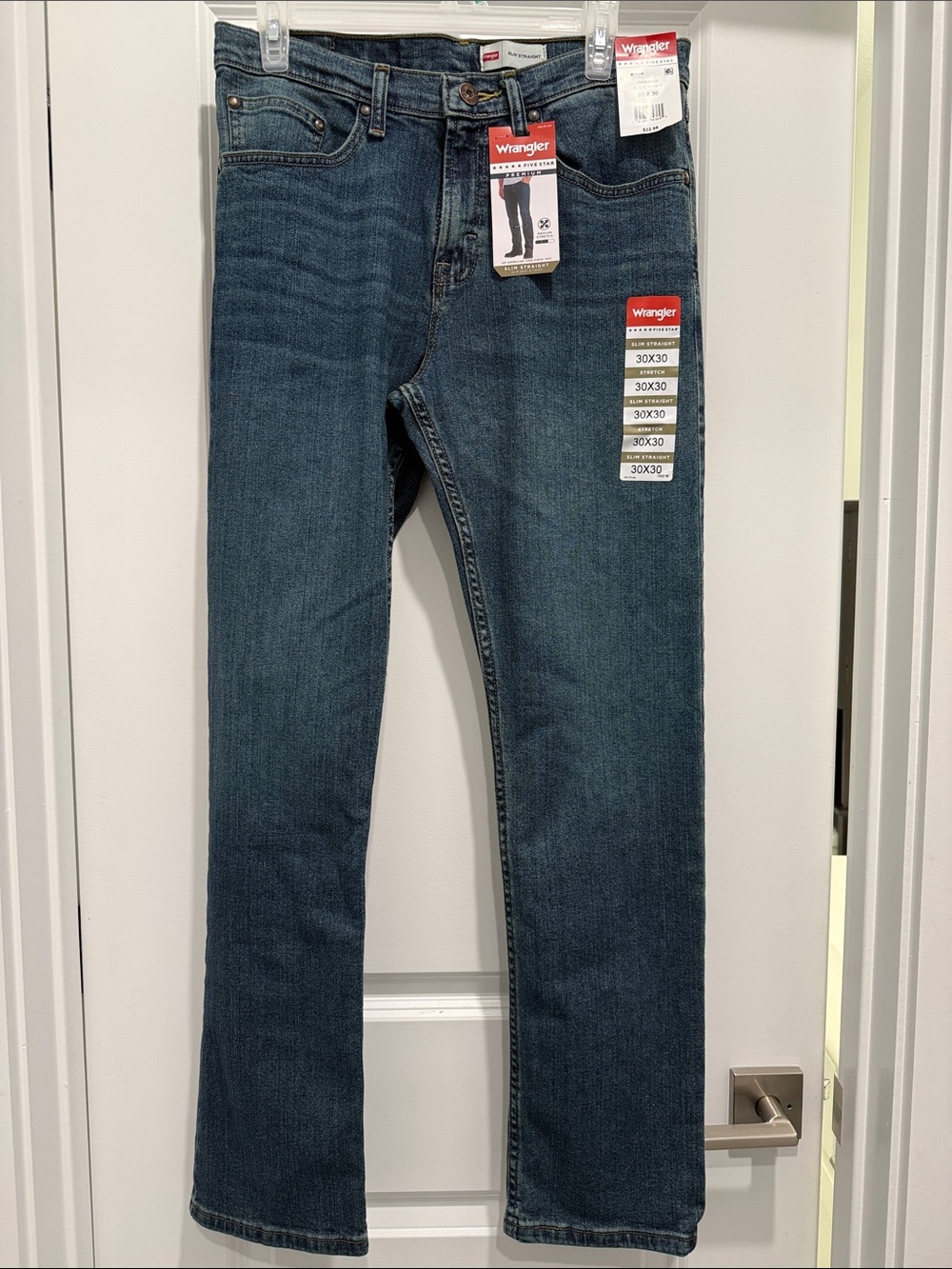 Wrangler Men's Blue Bootcut Jeans Size 30x30